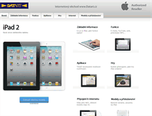 Tablet Screenshot of ipad.datart.cz